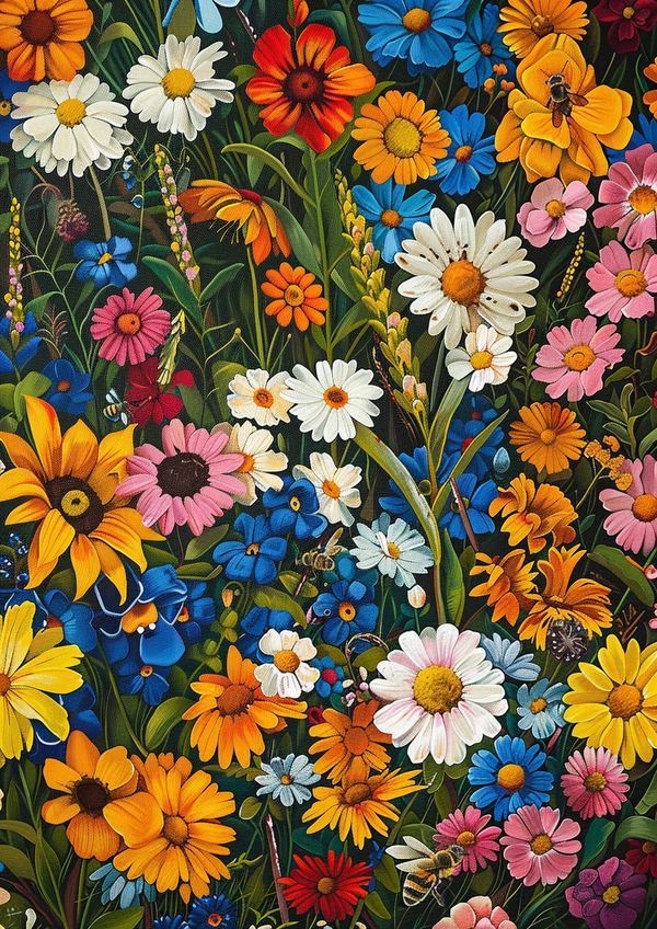 Malen nach Zahlen Wildblumenwiese