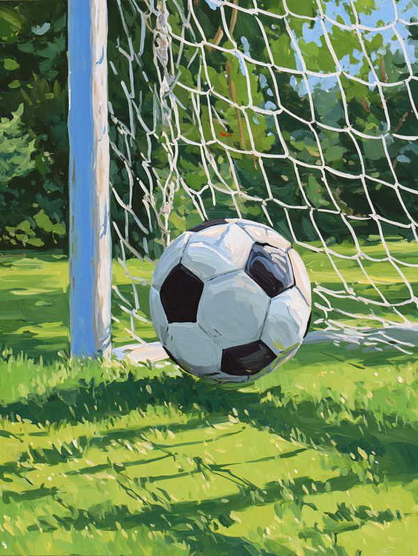 Malen nach Zahlen – Fußball auf der Torlinie