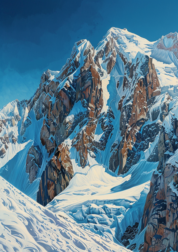 Malen nach Zahlen - Majestätische Bergwelt