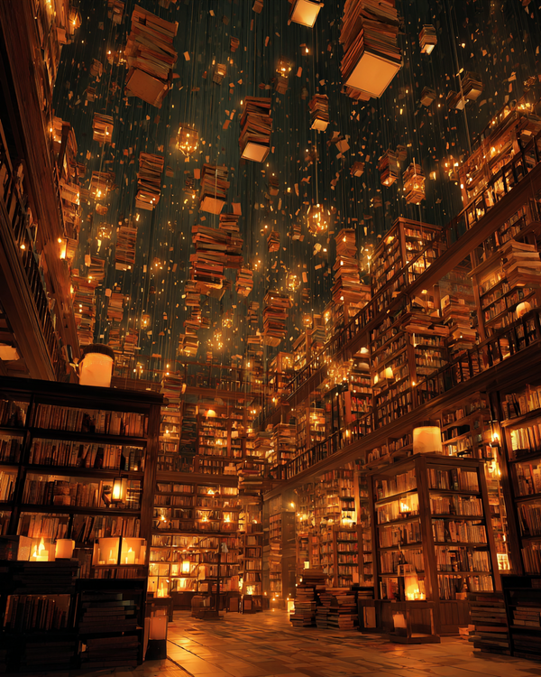 Malen nach Zahlen – Schwebende Bibliothek