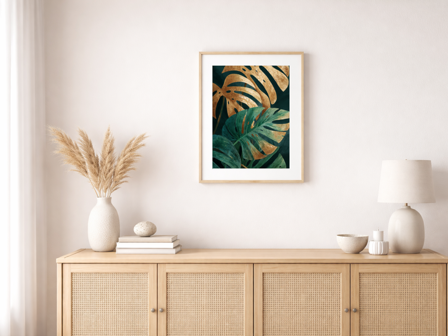 Malen nach Zahlen – Monstera in Gold