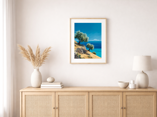 Malen nach Zahlen – Silver-green Olive Trees On