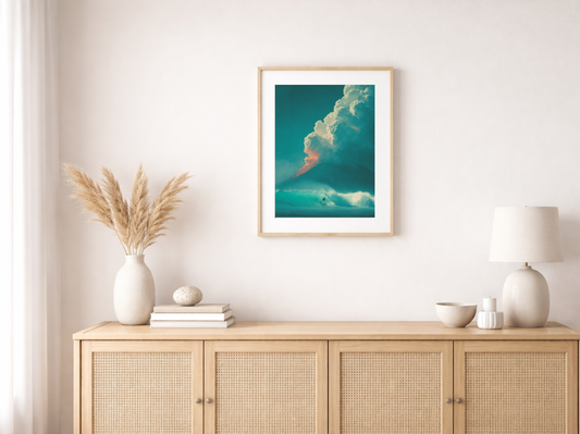 Malen nach Zahlen – Vulkan am Meer