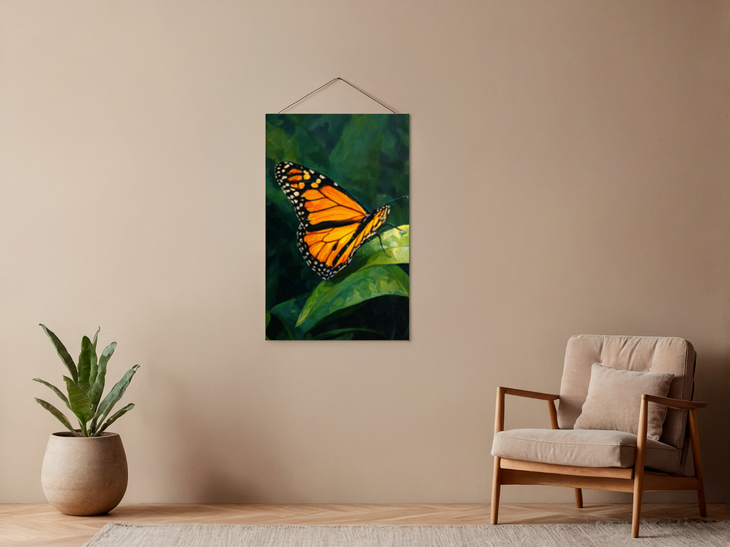 Malen nach Zahlen – Farbenprächtiger Schmetterling