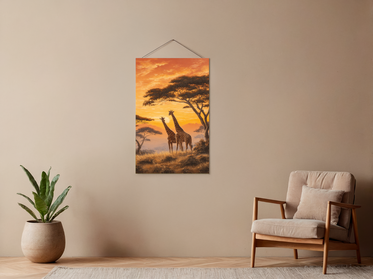 Malen nach Zahlen – Neugierige Giraffe