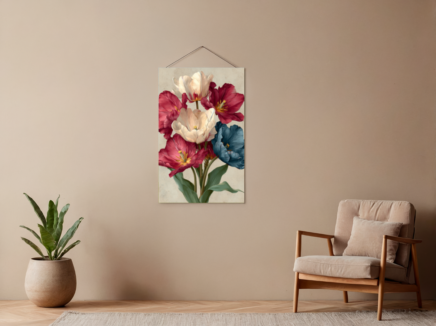 Malen nach Zahlen – Frühlingshafte Tulpen