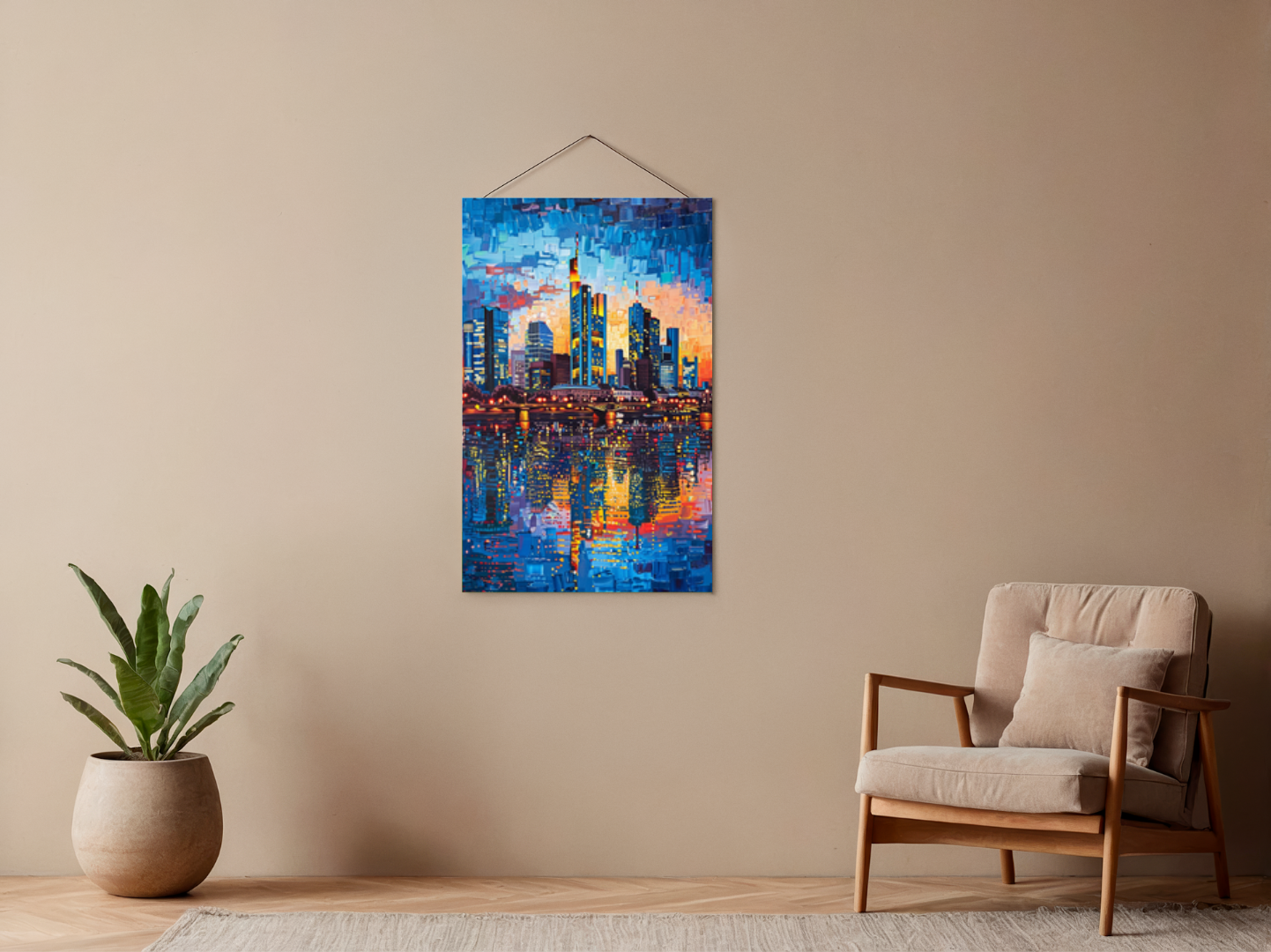 Malen nach Zahlen – Frankfurt Skyline