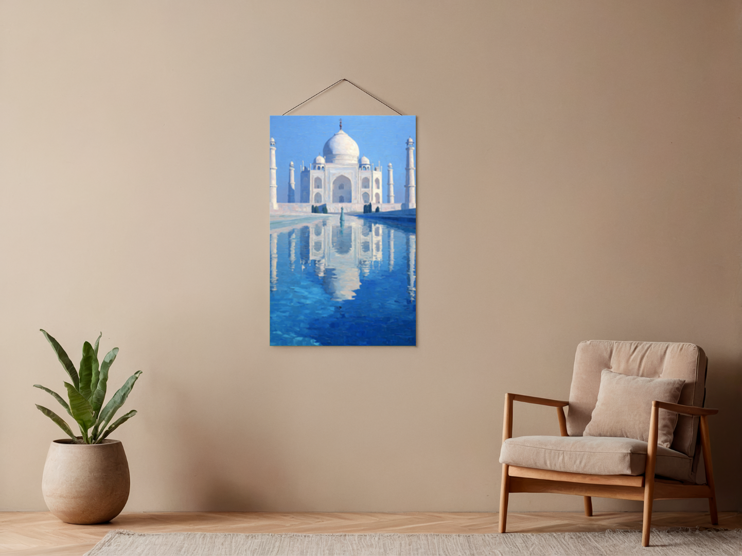 Malen nach Zahlen – Taj Mahal bei Sonnenaufgang
