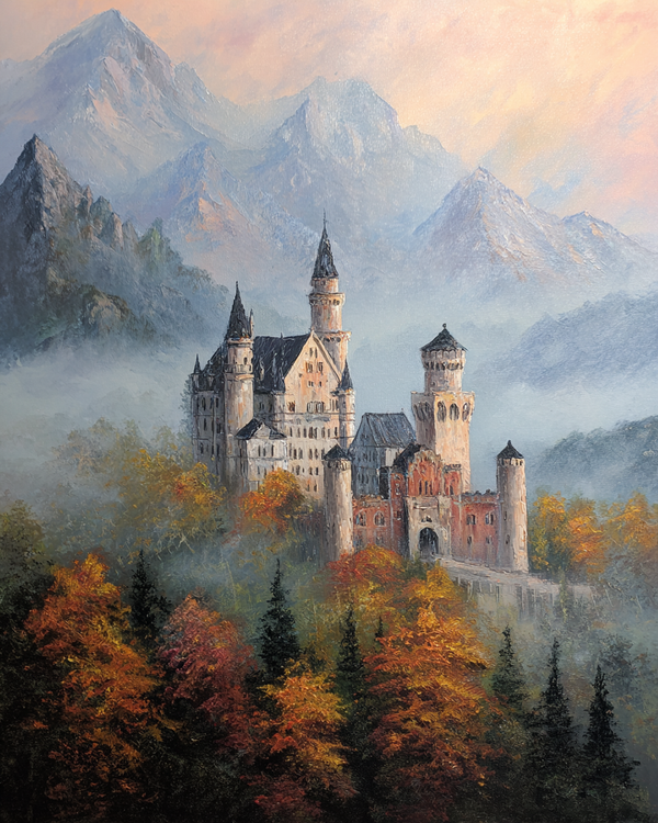 Malen nach Zahlen Märchenschloss Neuschwanstein