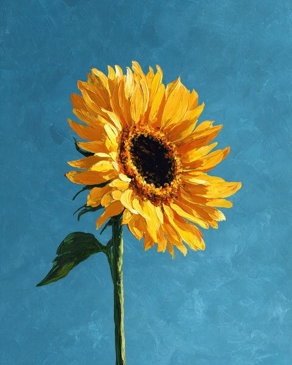 Malen nach Zahlen - Strahlende Sonnenblume