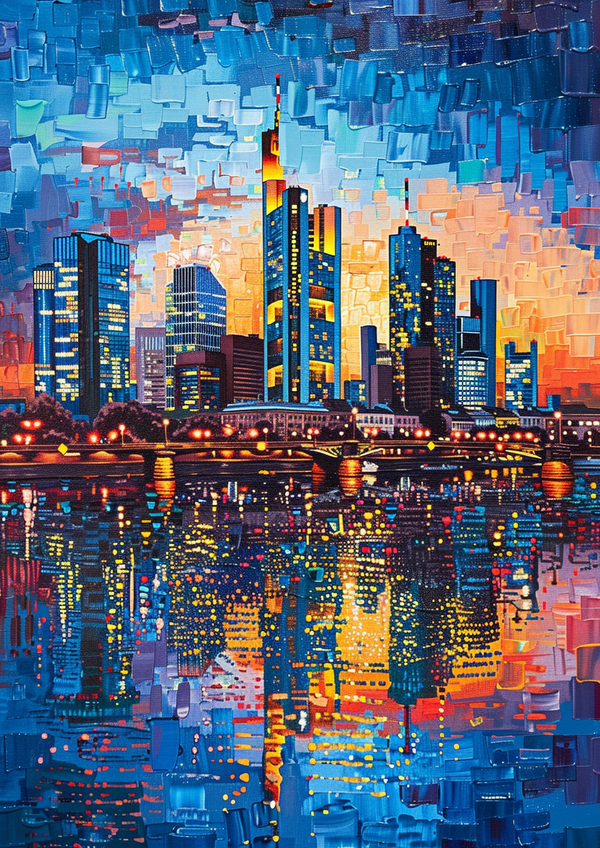 Malen nach Zahlen - Frankfurt Skyline