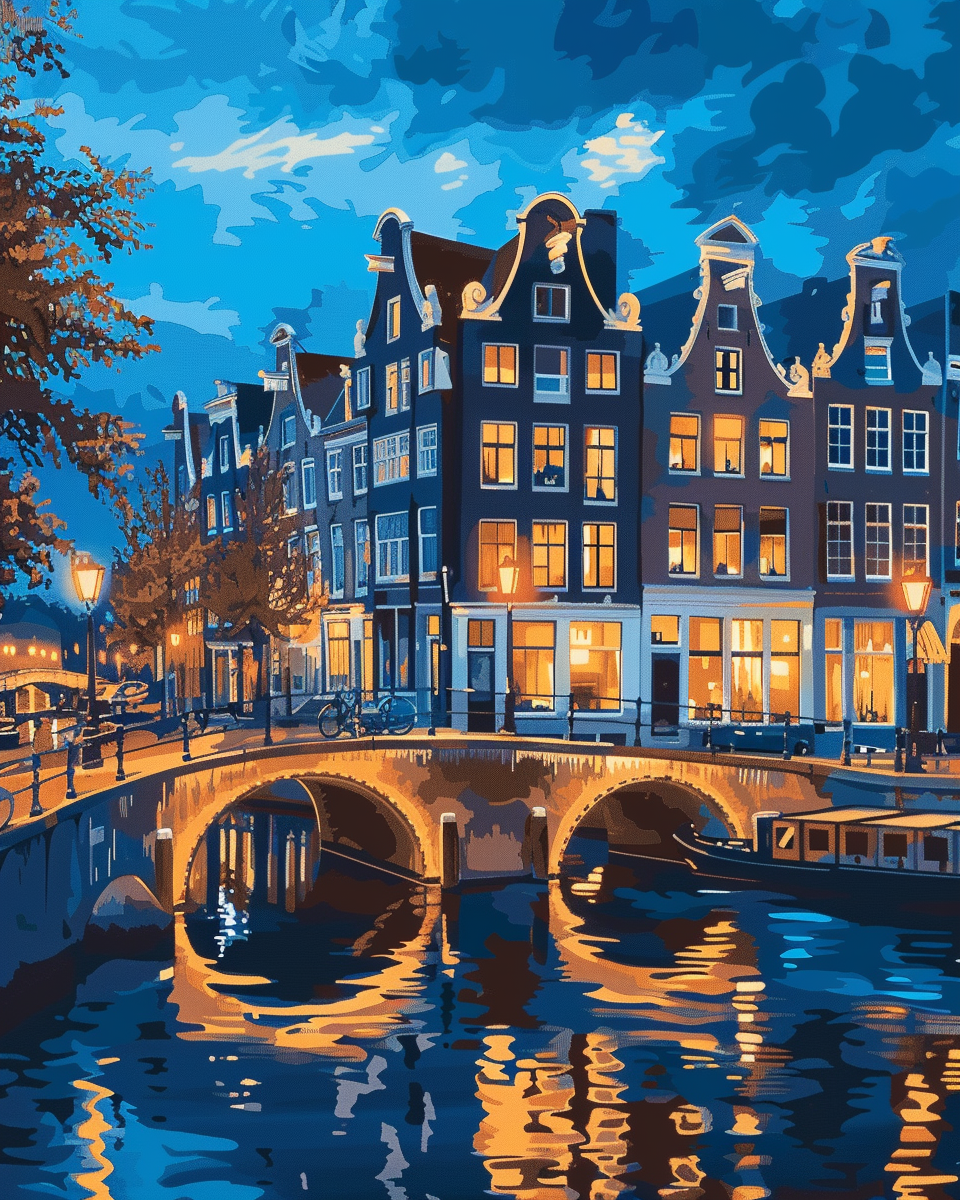 Malen nach Zahlen - Amsterdam per Rad
