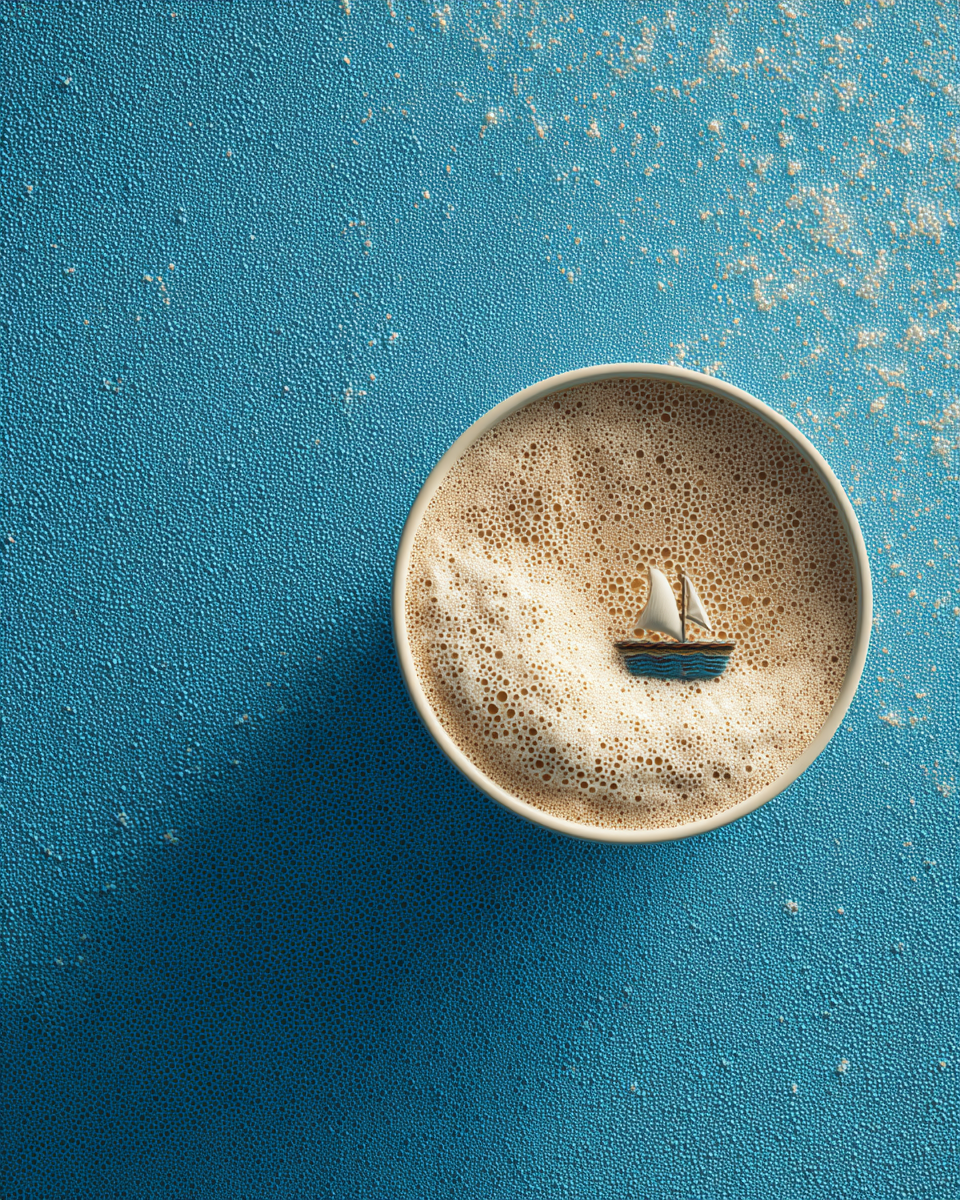 Malen nach Zahlen – Kaffeetasse mit Segelschiff