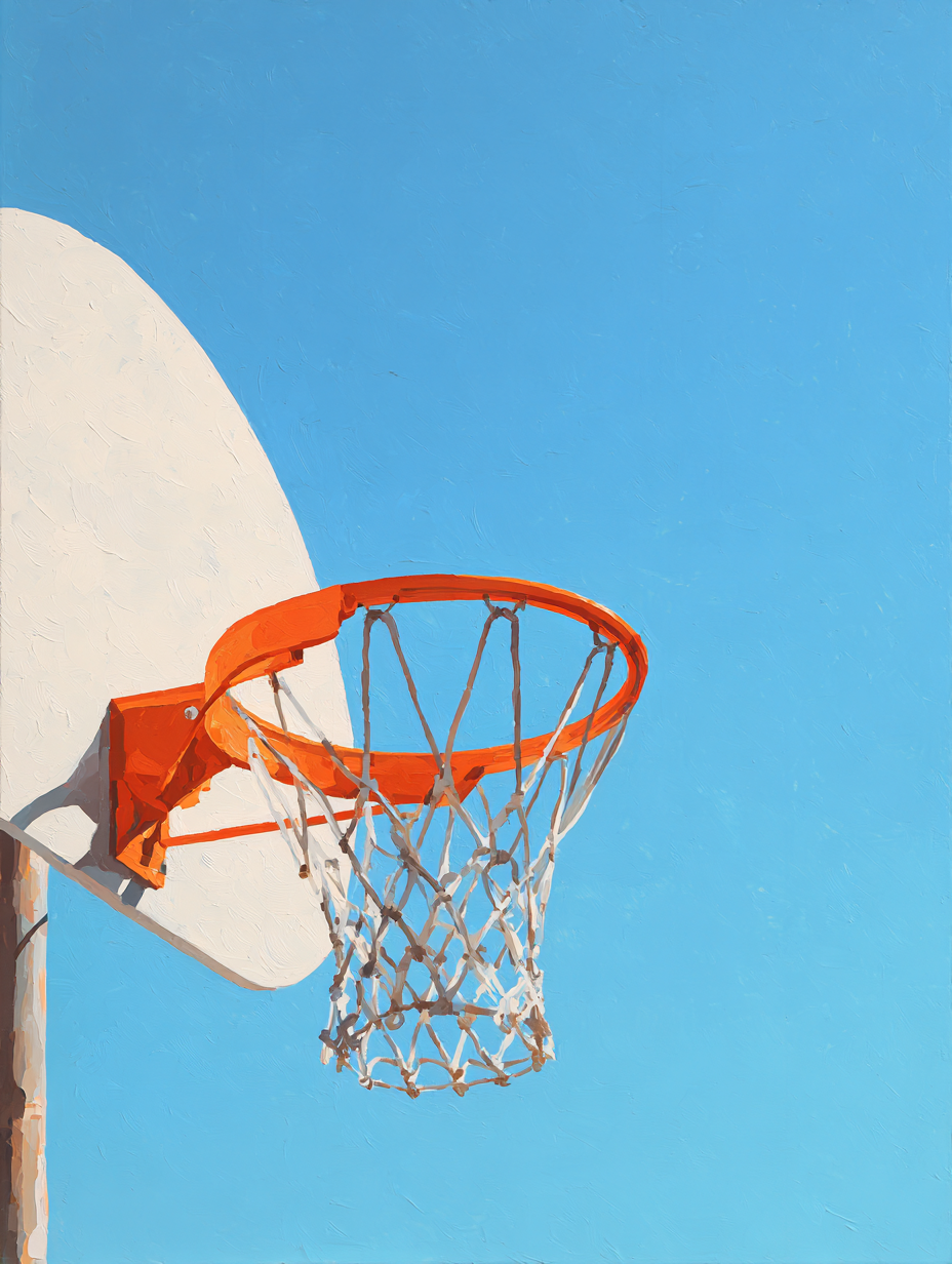 Malen nach Zahlen – Basketballkorb