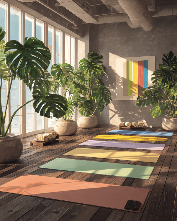 Malen nach Zahlen friedliches Yoga-Studio
