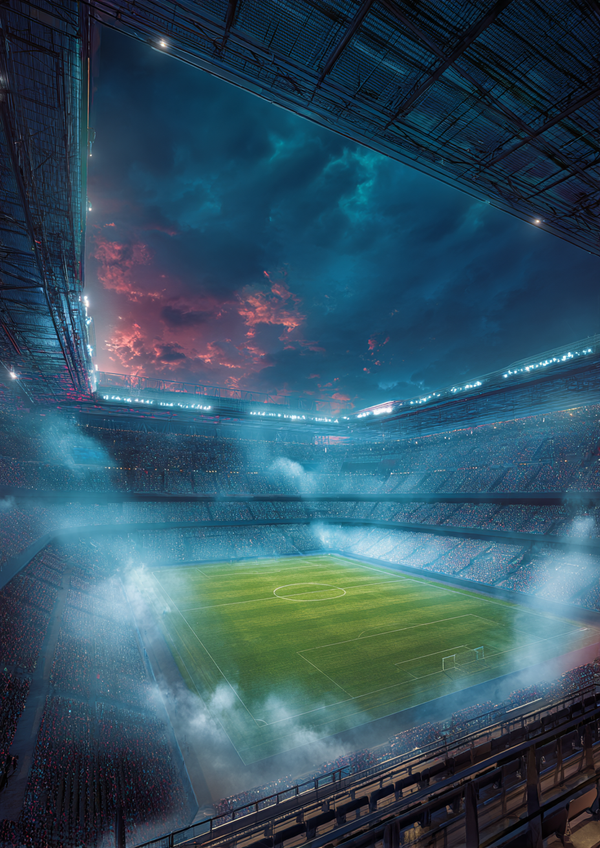 Malen nach Zahlen modernes Stadion