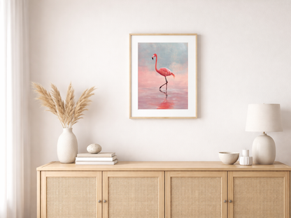 Malen nach Zahlen – Eleganter Flamingo