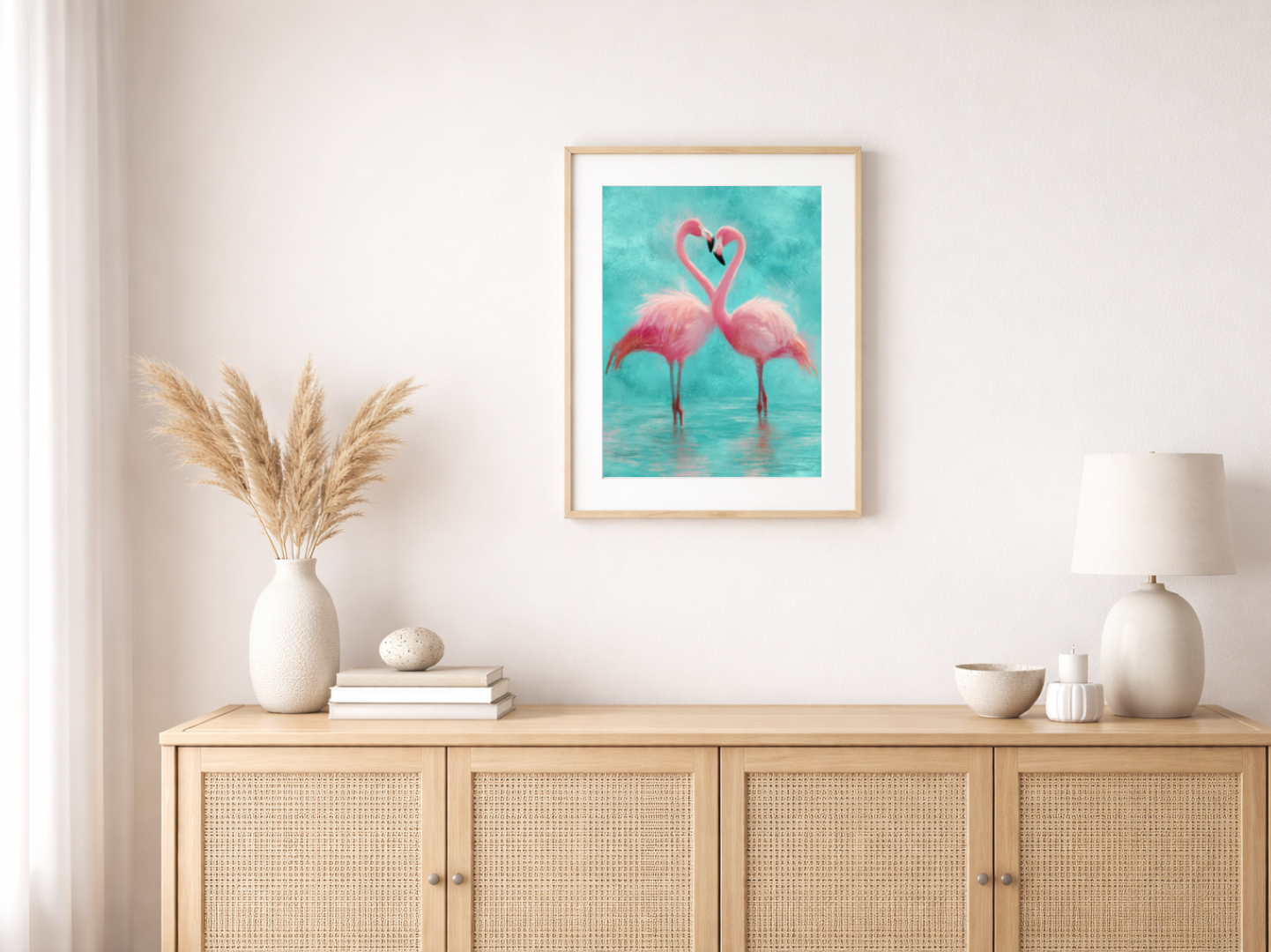 Malen nach Zahlen – Eleganter Flamingo