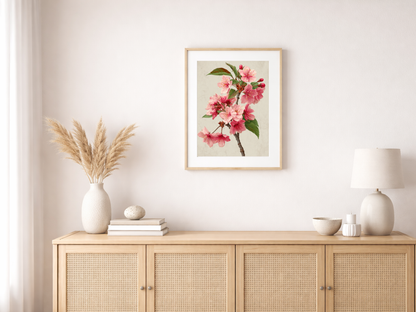 Malen nach Zahlen Set „Kirschblüte“ – Ohne Rahmen cm – 36 Farben