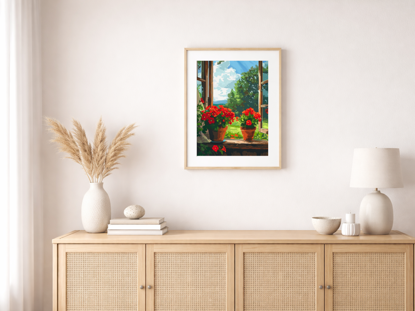 Malen nach Zahlen – Red Geranium