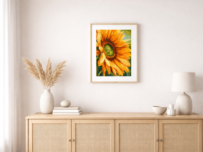 Malen nach Zahlen – Strahlende Sonnenblumen