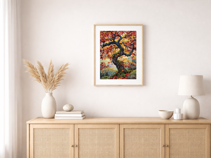 Malen nach Zahlen – Japanese Maple Tree Mature