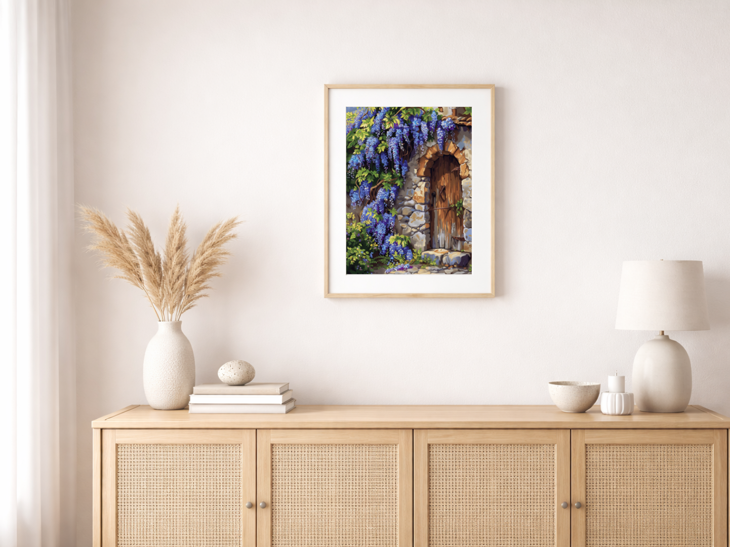 Malen nach Zahlen – Cascading Purple And Blue