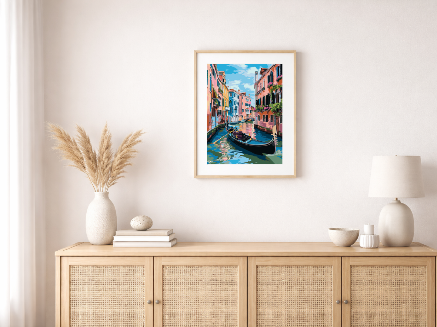 Malen nach Zahlen – Venice Black Gondola