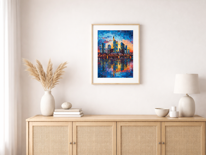 Malen nach Zahlen – Frankfurt Skyline