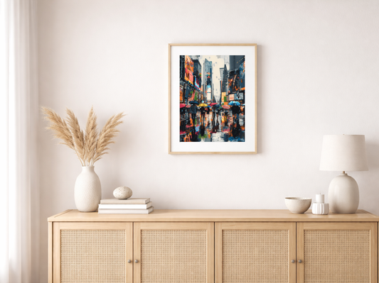 Malen nach Zahlen – Busy City Street In