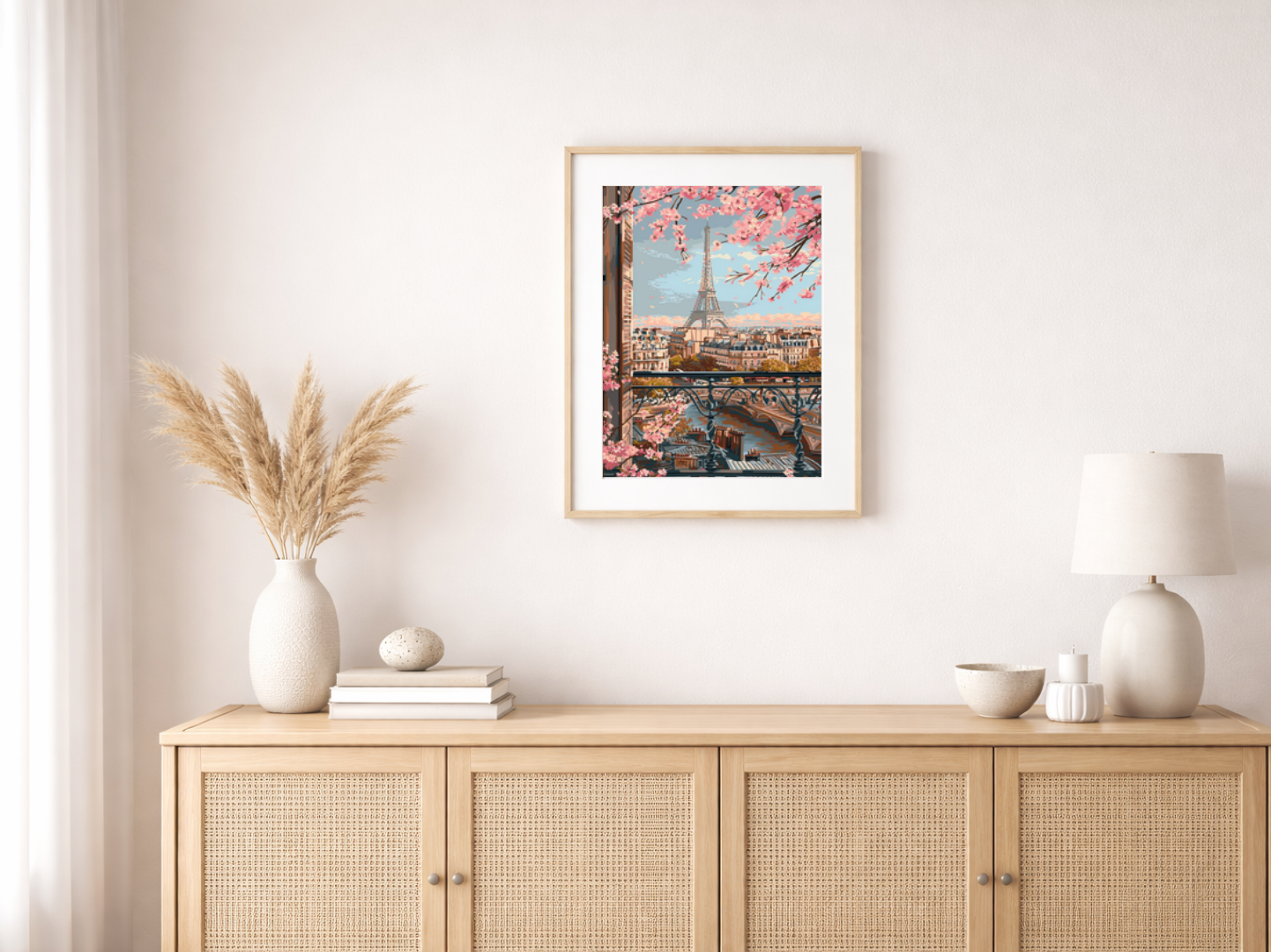 Malen nach Zahlen – Eiffel Tower Seen From