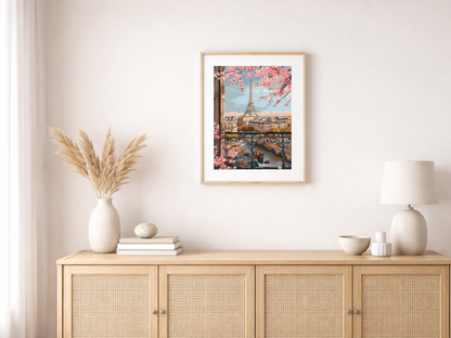 Malen nach Zahlen – Eiffel Tower Seen From