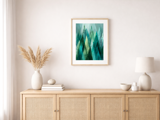 Malen nach Zahlen – Abstract Forest Made Of
