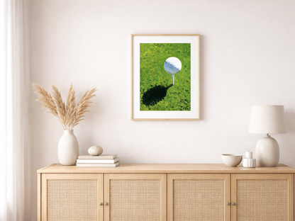 Malen nach Zahlen – Golfer auf dem Green
