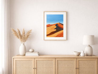 Malen nach Zahlen – Smooth Orange Sand Dunes
