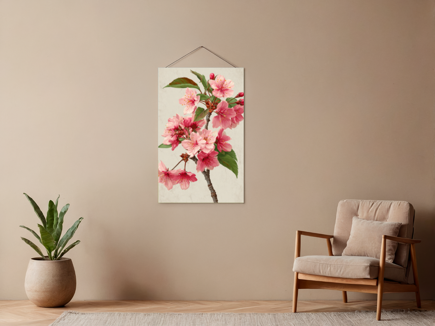 Malen nach Zahlen Set „Kirschblüte“ – Ohne Rahmen cm – 36 Farben