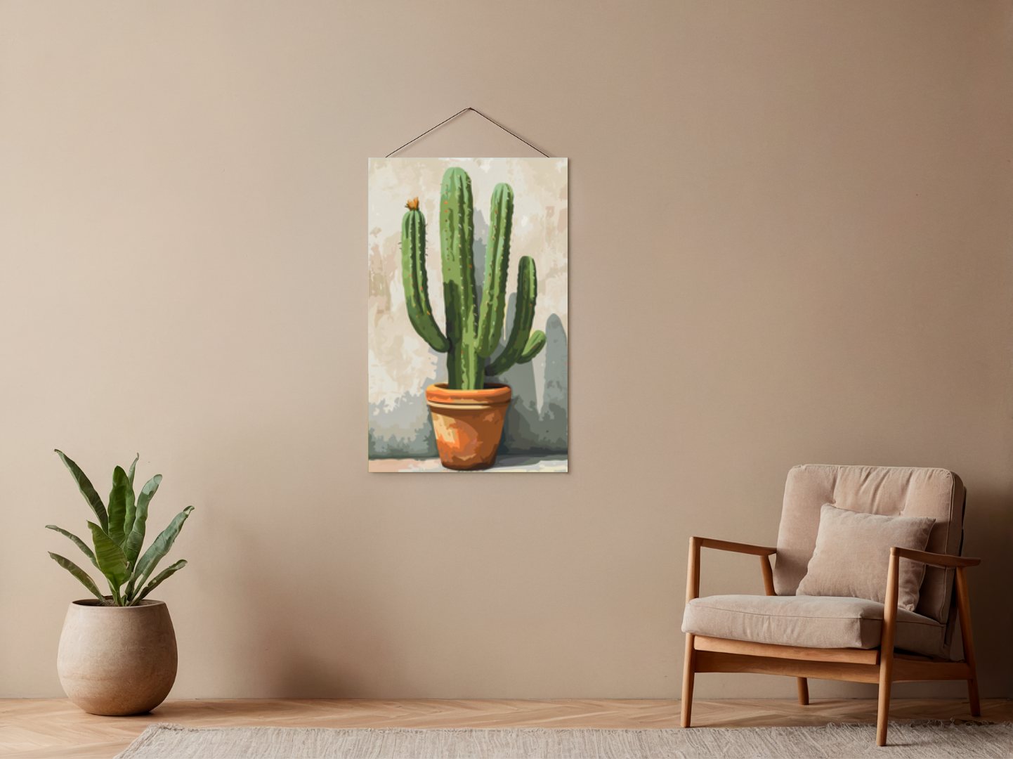 Malen nach Zahlen – Flowering Saguaro Cactus