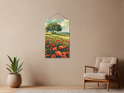 Malen nach Zahlen – Leuchtender Klatschmohn