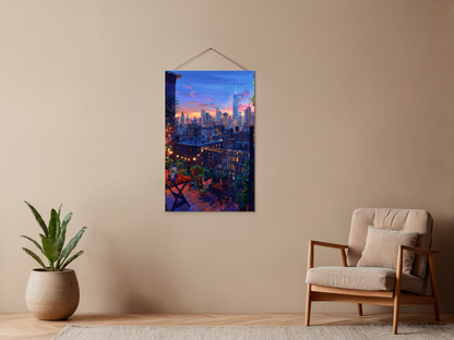 Malen nach Zahlen – Rooftop Looking Over A