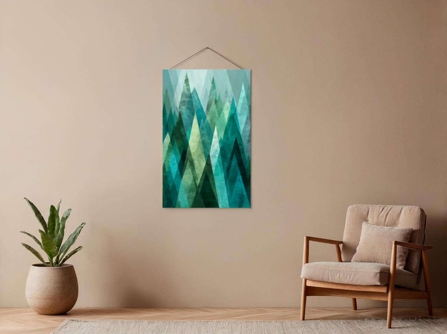 Malen nach Zahlen – Abstract Forest Made Of
