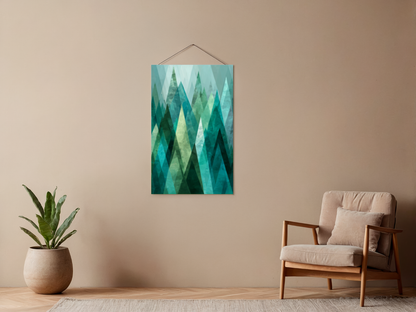 Malen nach Zahlen – Abstract Forest Made Of