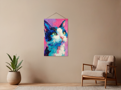 Malen nach Zahlen – Katze im Kunststil
