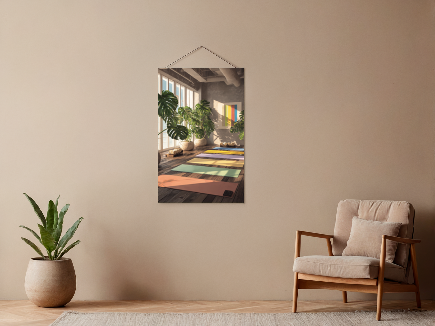 Malen nach Zahlen – Friedliches Yoga-Studio