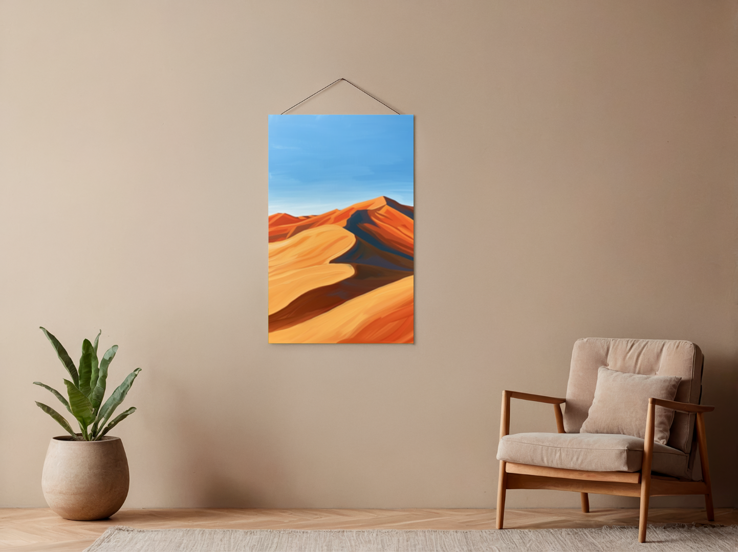 Malen nach Zahlen – Smooth Orange Sand Dunes