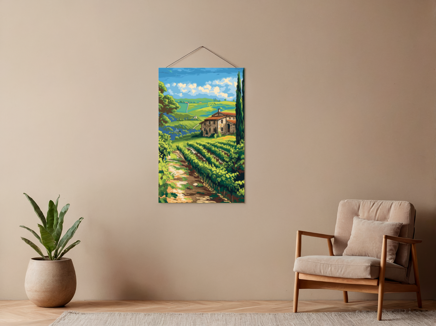 Malen nach Zahlen – Rolling Green Vineyards In