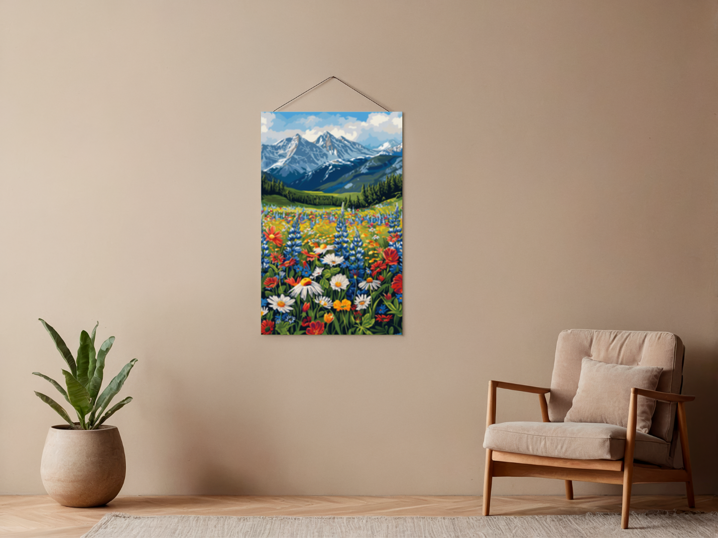 Malen nach Zahlen – Vibrant Meadow Full Of
