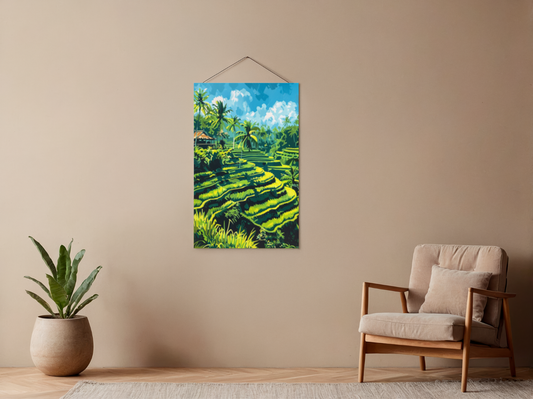 Malen nach Zahlen – Emerald Green Terraced Rice