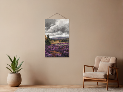 Malen nach Zahlen – Vast Purple Heather Landscape