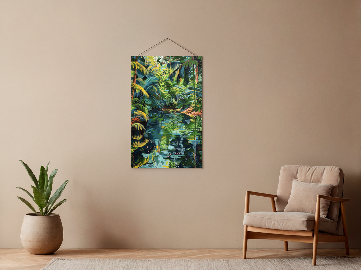 Malen nach Zahlen – Wide Jungle River