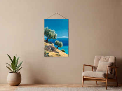Malen nach Zahlen – Silver-green Olive Trees On